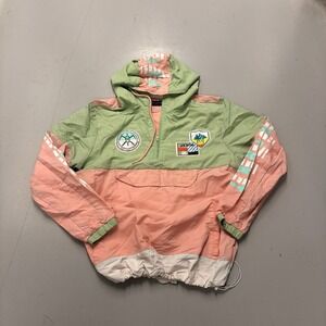 8IGHTH DSTRKT ANORAK WINDBREAKER-PINK/GREEN 2XL